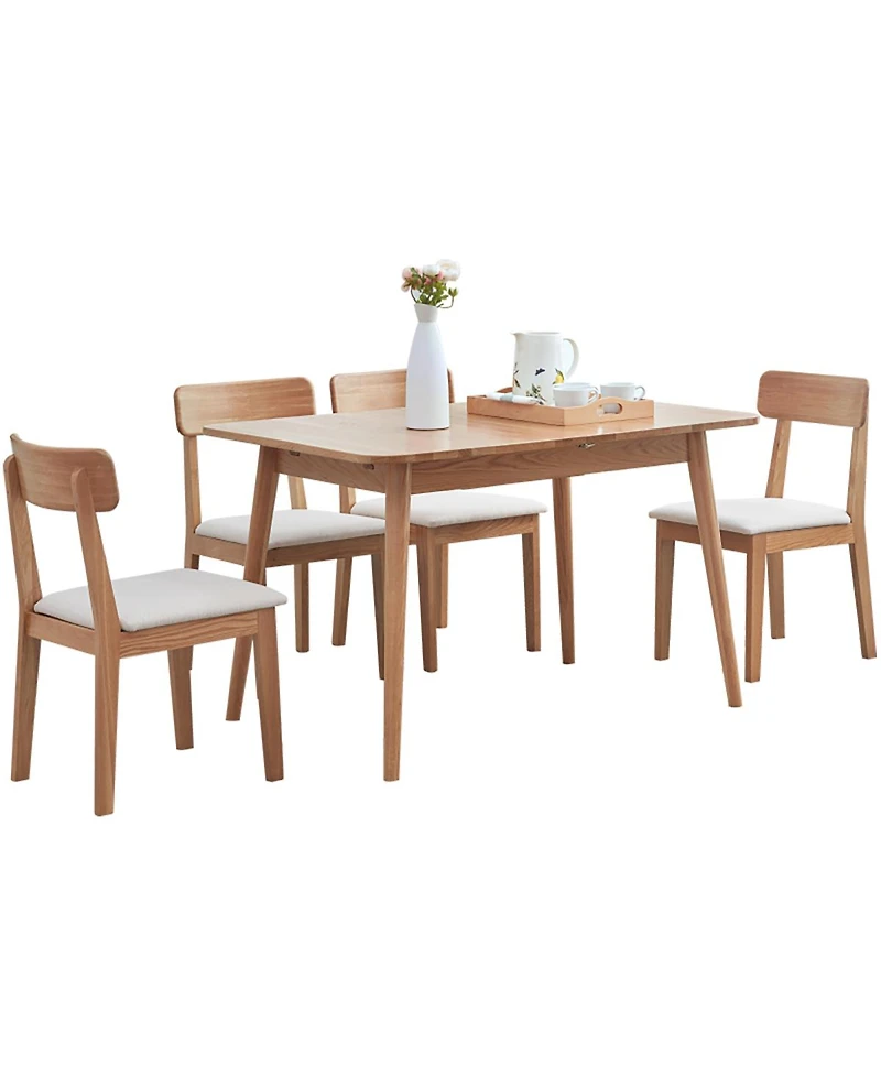 Streamdale Solid Oak Round Dining Table for 6-8 People