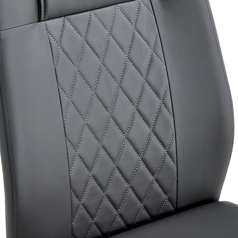 Modern dining chairs, restaurant chairs, and gold legged upholstered chairs made of artificial leather, suitable for kitchens, living rooms, bedrooms,