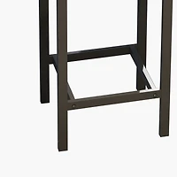 Simplie Fun Gray Modern Dining Table Set with 3 Stools