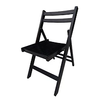 Streamdale Furniture Furniture Slatted Wood Folding Special Event Chair, Set Of 4, Folding Chair