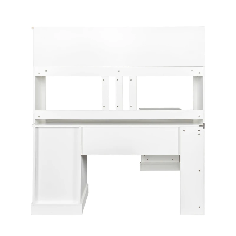Streamdale Home Office Computer Desk With Hutch, Antiqued Finish