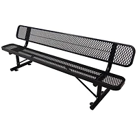 Streamdale 8 Ft. Outdoor Steel Bench With Backrest