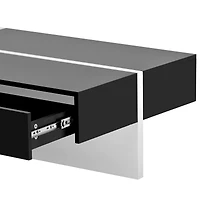 Contemporary Rectangle Design Living Room Furniture, Modern High Gloss Surface Cocktail Table