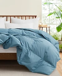 Unikome Cotton All Season Goose Feather Down Comforter