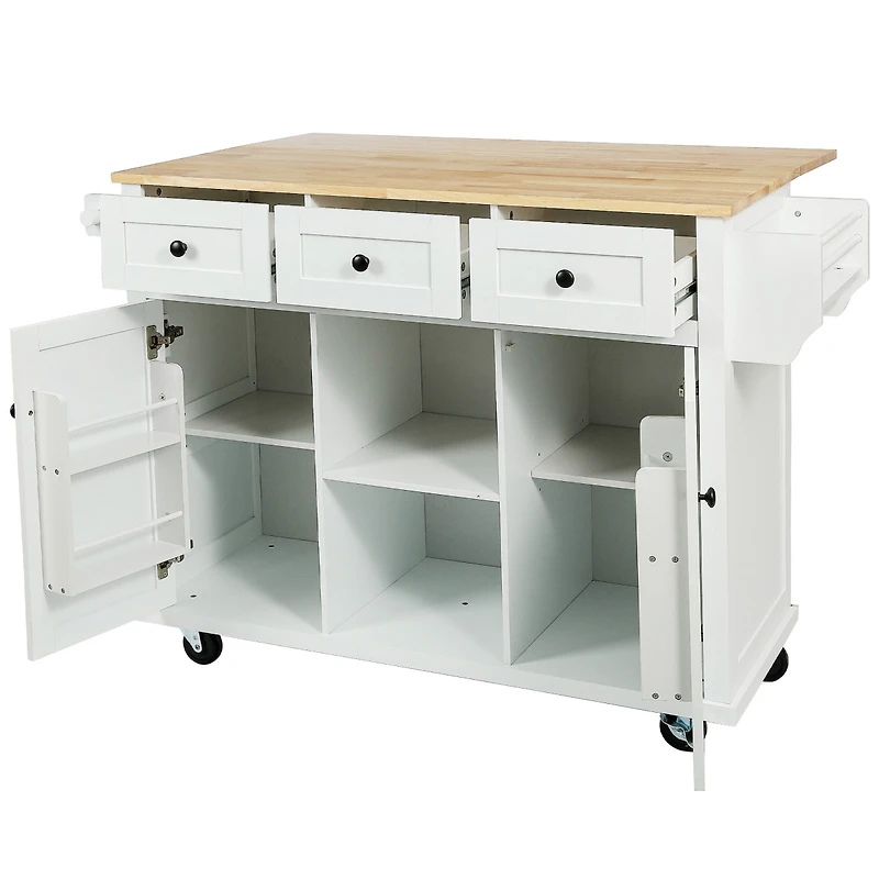 Streamdale Multifunctional Kitchen Cart with Storage and Wheels