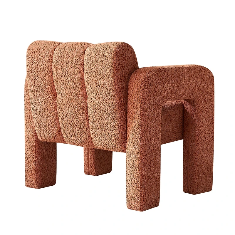 Simplie Fun 31.10" Wide Boucle Upholstered Accent Chair