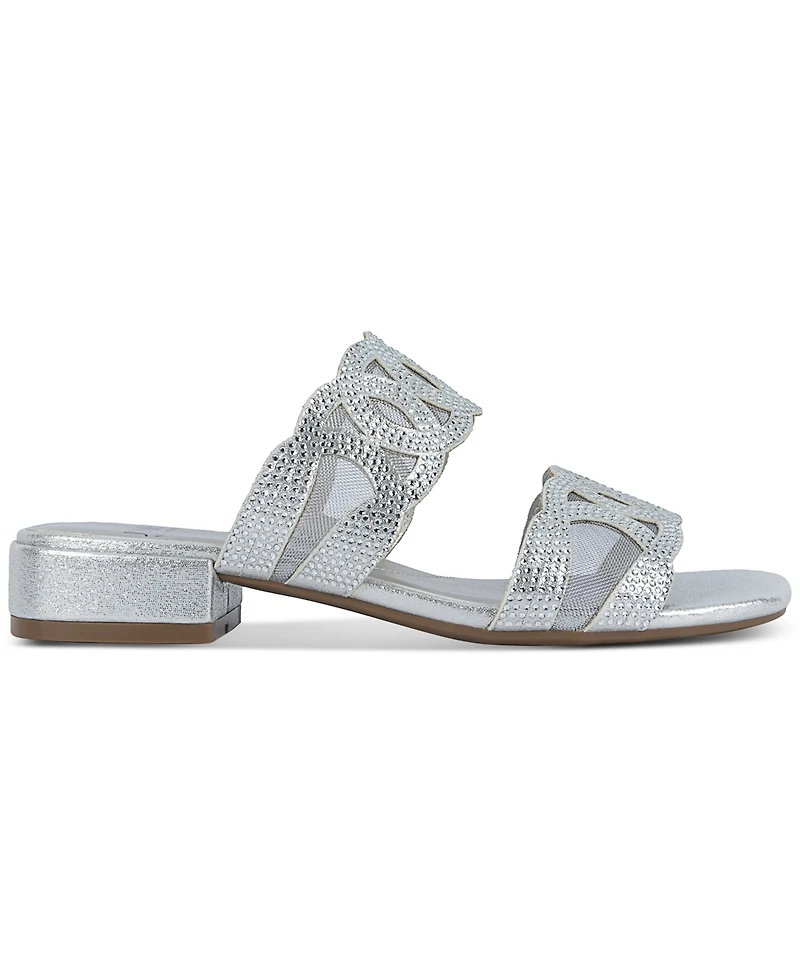 Jones New York Women's Vandela Double Band Cutout Dress Sandals