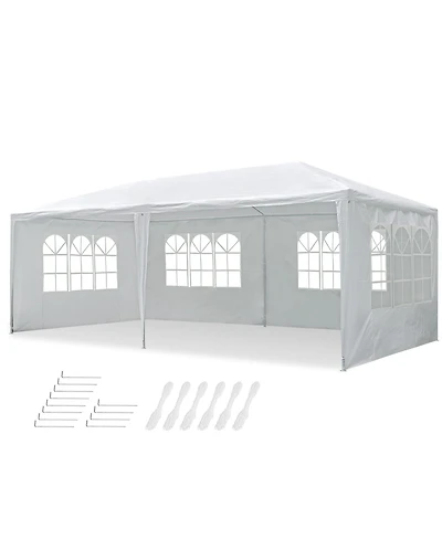10' x 20' Party Wedding Tent Canopy Outdoor Heavy Duty Pavilion Cater Event White