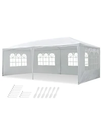 10' x 20' Party Wedding Tent Canopy Outdoor Heavy Duty Pavilion Cater Event White