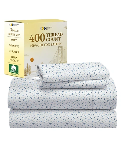 400 Thread Count 100% Cotton Printed Sheet Set