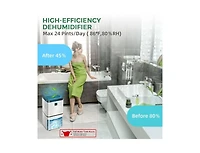 Slickblue 24 Pints 1500 Sq. ft Dehumidifier for Medium to Large Room with Indicator