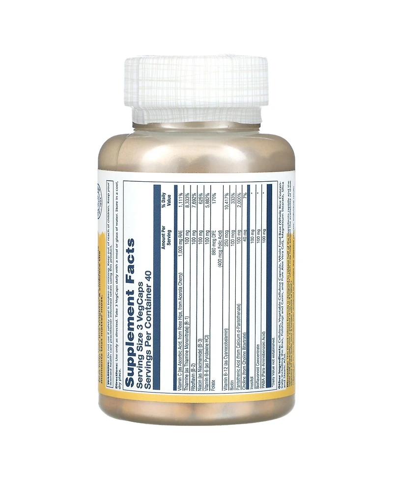 Solaray Mega Vitamin B-Stress Timed Release - 120 VegCaps
