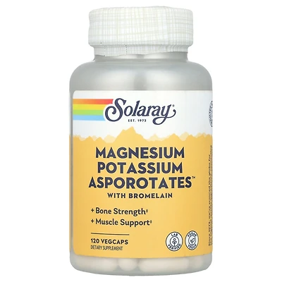 Solaray Magnesium Potassium Asporotates with Bromelain - 120 VegCaps