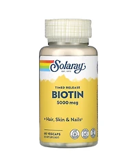 Solaray Biotin 5 000 mcg - 60 VegCaps
