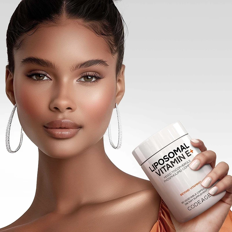 Codeage Liposomal Vitamin E Supplement - All Vitamin E Tocopherols - 3-Month Supply - Alpha Tocopherols, Beta, Gamma, and Delta