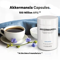 Codeage Akkermansia Muciniphila Probiotic Supplement - 3-Month Supply of Akkermansia Probiotic & Chicory Inulin