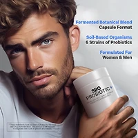Codeage Sbo Probiotics, 100 Billion CFUs Per Serving, Multi Strain Soil Based Organisms Blend and Organic Fermented Botanical Blend, Shelf-Stable, 90