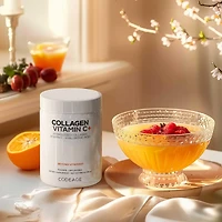 Codeage Collagen Peptides Powder + Vitamin C - 20g Grass-Fed Collagen Per Serving - Digestive Enzymes, Hyaluronic Acid, 18 Amino Acids