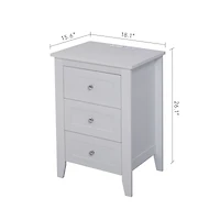 Streamdale Smart Nightstand with Charging Station