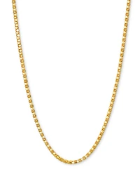 14k Gold Necklace, 18" Diamond-Cut Popcorn Chain (1-5/8mm)