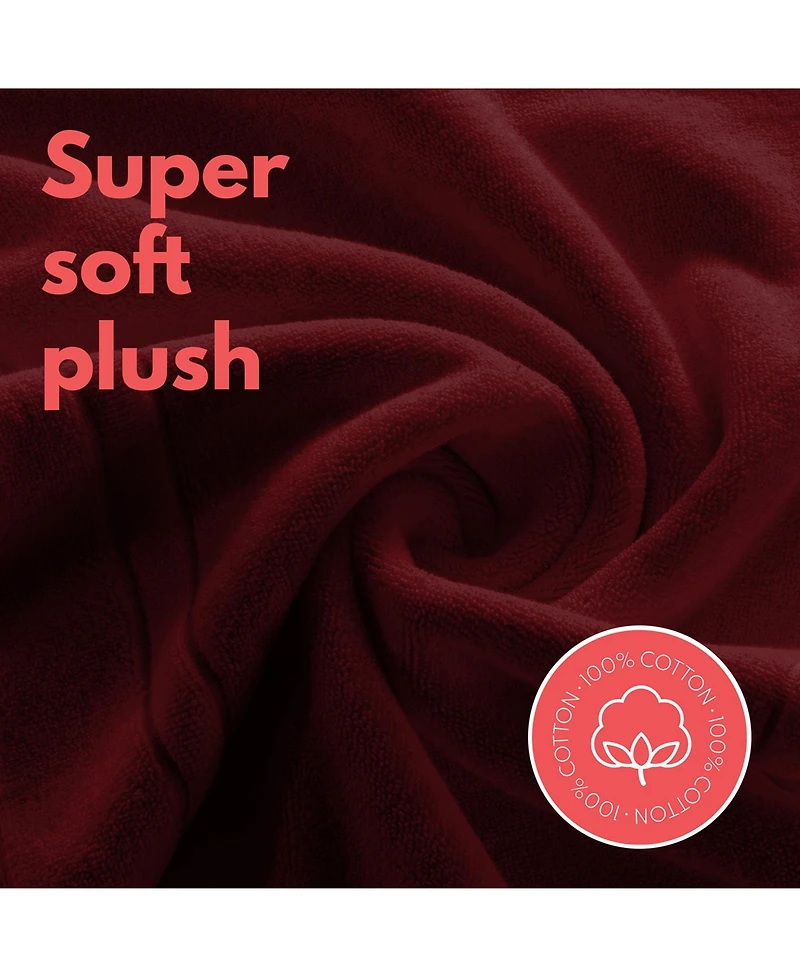 Soft & Absorbent Luxury Cotton Bath Mat 44" x 26 " - 2 Pack