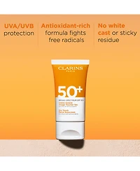Clarins Dry Touch Facial Sunscreen Broad Spectrum Spf 50+, 1.7 oz.