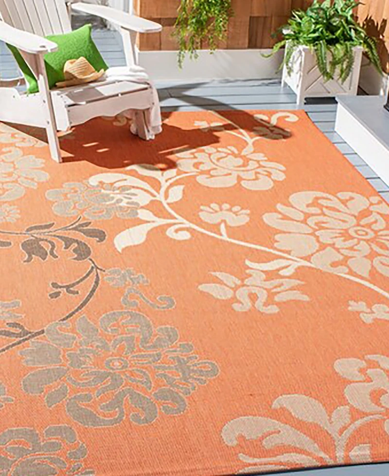 Safavieh Courtyard CY4027 Terra Natural and Brown 5'3" x 7'7" Outdoor Area Rug