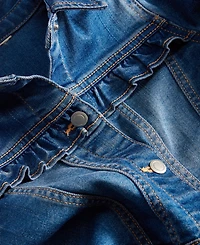 Baby Girls Ruffled-Trim Denim Jacket, Exclusively at Macy's