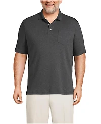 Lands' End Big & Tall Short Sleeve Cotton Supima Polo Shirt with Pocket