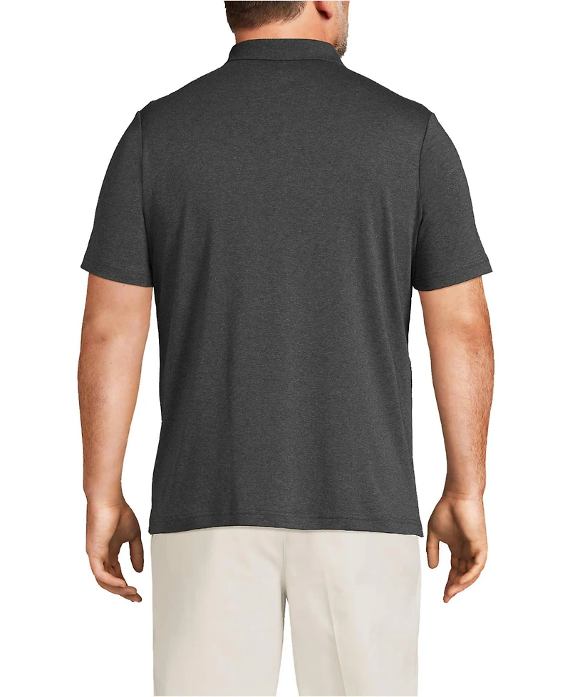 Lands' End Big & Tall Short Sleeve Cotton Supima Polo Shirt with Pocket