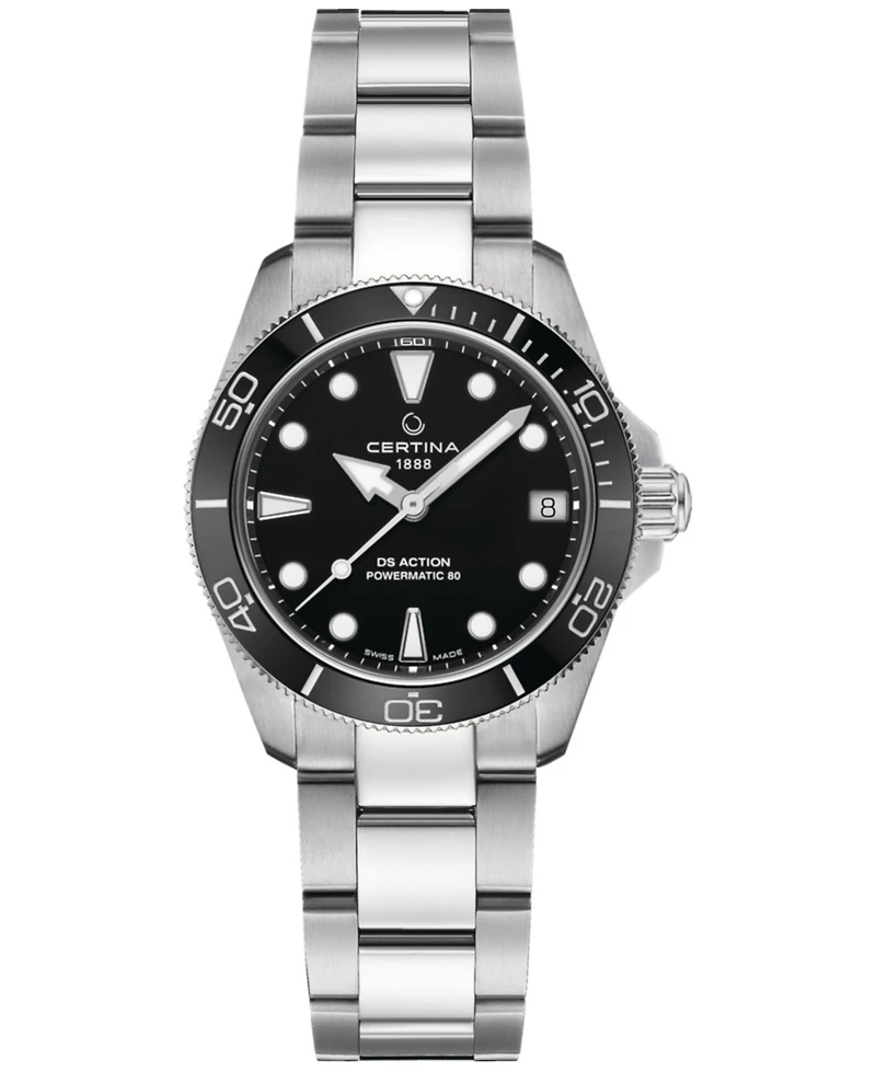 Certina Women's Swiss Automatic Ds Action Stainless Steel Bracelet Watch 35mm