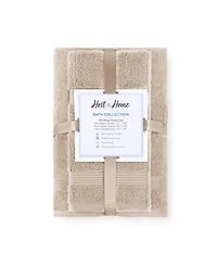 Host and Home 6-Piece Bathroom Towel Set (2 Bath Towels, 2 Hand Washcloths), Double Stitched Edges, 600 Gsm, Soft Ringspun Cotton, Stylish S