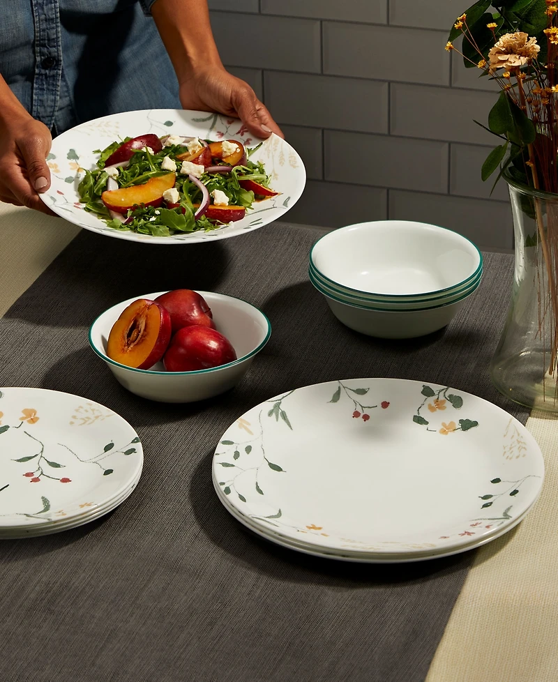 Corelle Wildflower Scatter 12 Pc. Dinnerware Set, Service for 4