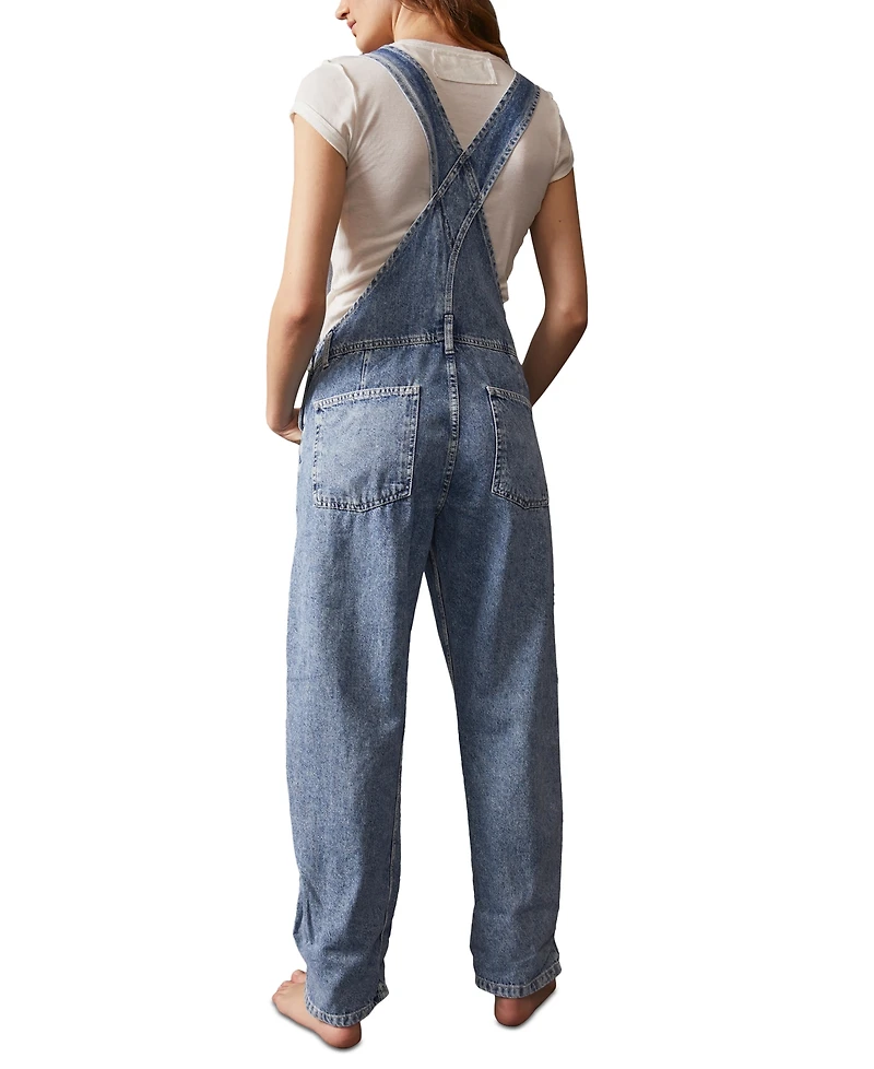 Free People Ziggy Cotton Denim Overalls