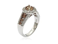 Suzy Levian New York Bridal Sterling Silver Cubic Zirconia Engagement Ring
