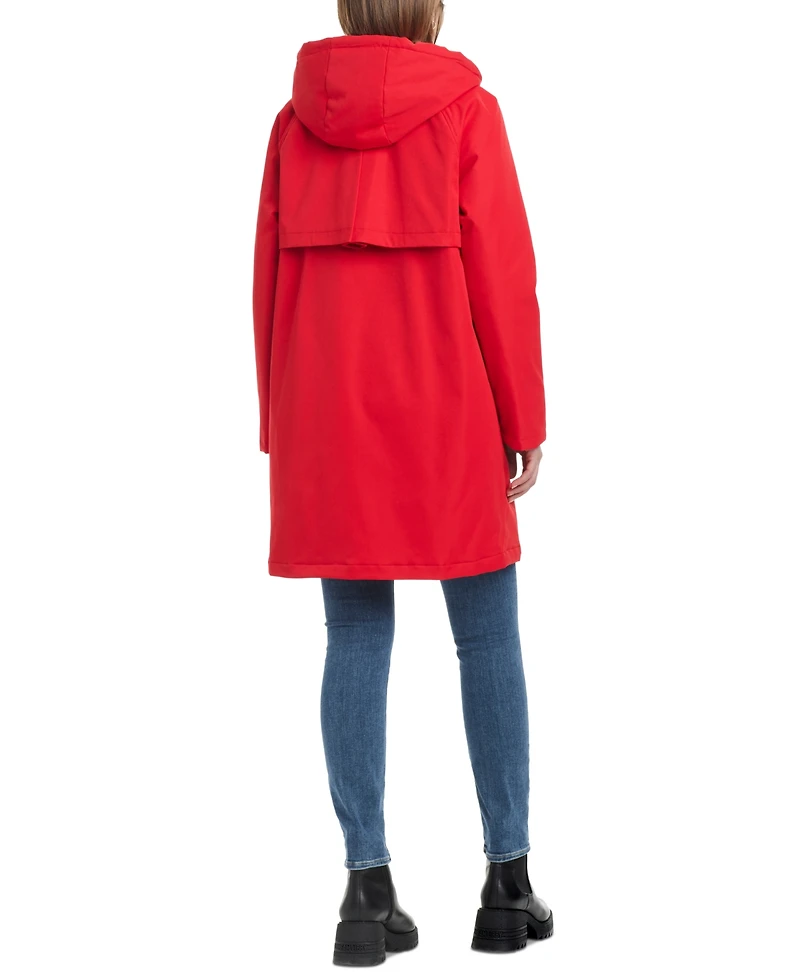 Kate Spade New York Women's Hooded A-Line Raincoat