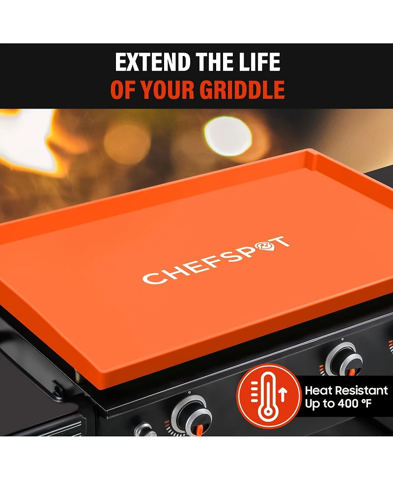Chefspot Griddle Mat Cover for Blackstone Griddle - Silicone - Full Grill Cover Protector - 28 inch