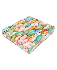 Decorative Microfiber Makeup Remover Cloths (Pack of 5, Design Options), Soft Coral Fleece Reusable Towels with a Travel Bag, Facial Wash Cloth