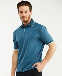 Men's Classic-Fit Cotton-Blend Pique Polo Shirt with Contrast Collar for Big & Tall