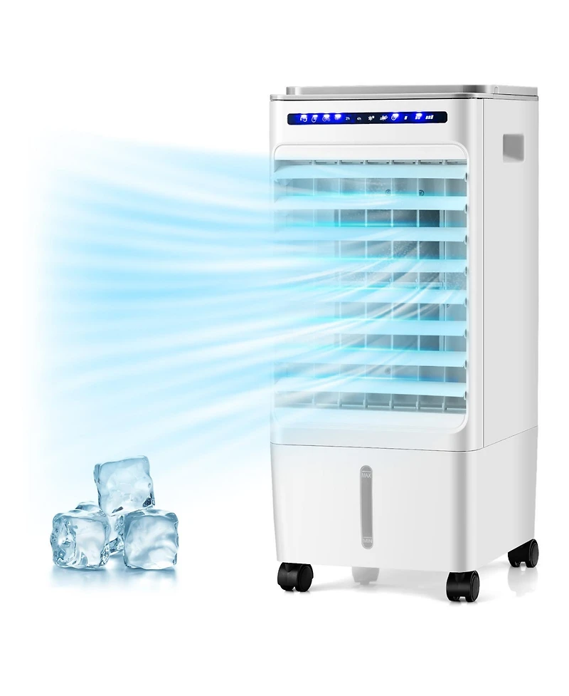 3-in-1 Evaporative Portable Air Cooler with 3 Modes include Remote Control-White