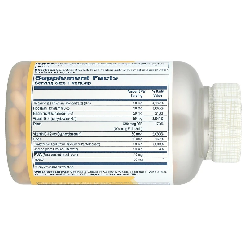 Solaray Vitamin B-Complex 50 mg - 250 VegCaps