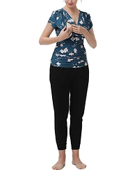 kimi + kai Maternity Josie Nursing 3-Piece Lounge Set