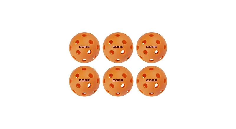 Core Pickleball Orange Indoor 26 Hole Pickleballs