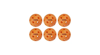 Core Pickleball Orange Indoor 26 Hole Pickleballs