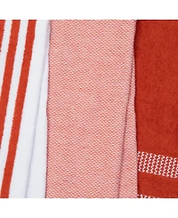 Sloppy Chef Premium Weave Yarn Dyed Kitchen Towels (Pack of 6), 100% Cotton, 16 x 26