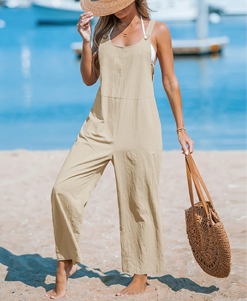 Cupshe Women's Tapered Pinafore Jumpsuit