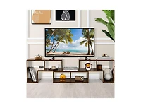 Slickblue 3 Pieces Adjustable Tv Stand for TVs up to 65 Inch with Shelves