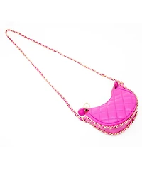 Tiny Treats + Zomi Gems Girls Tiny Quilted Chain Wrapped Hobo Bag