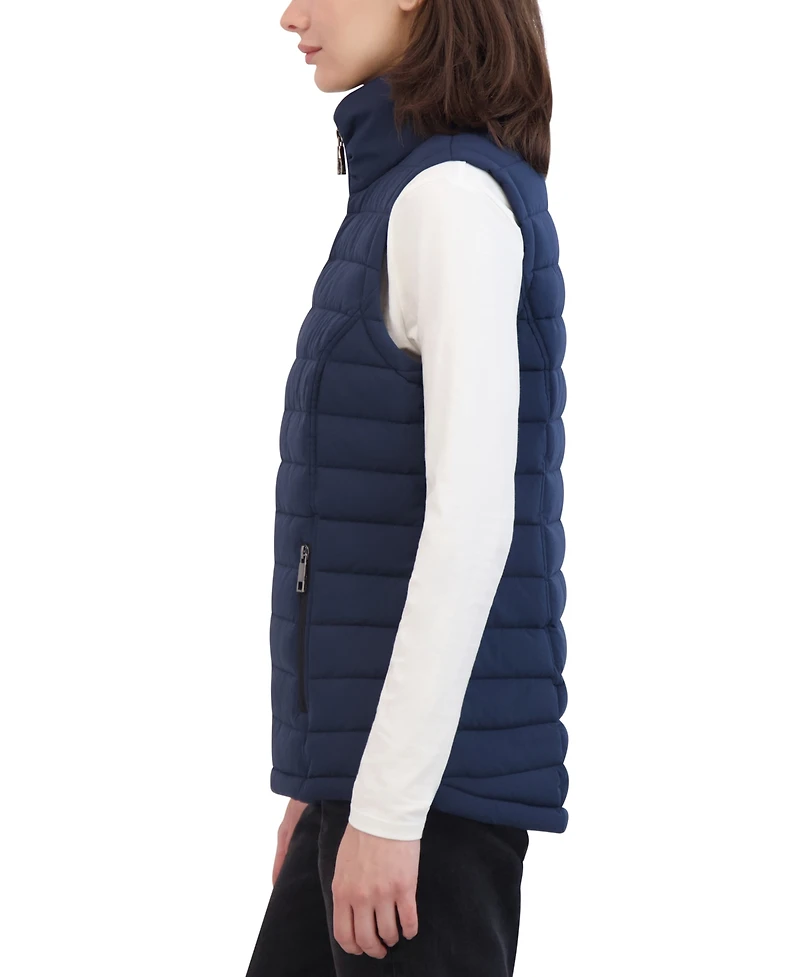 Nautica Women's Stand-Collar Zip-Front Puffer Vest