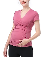 kimi + kai Maternity V-Neck Nursing Active Tee
